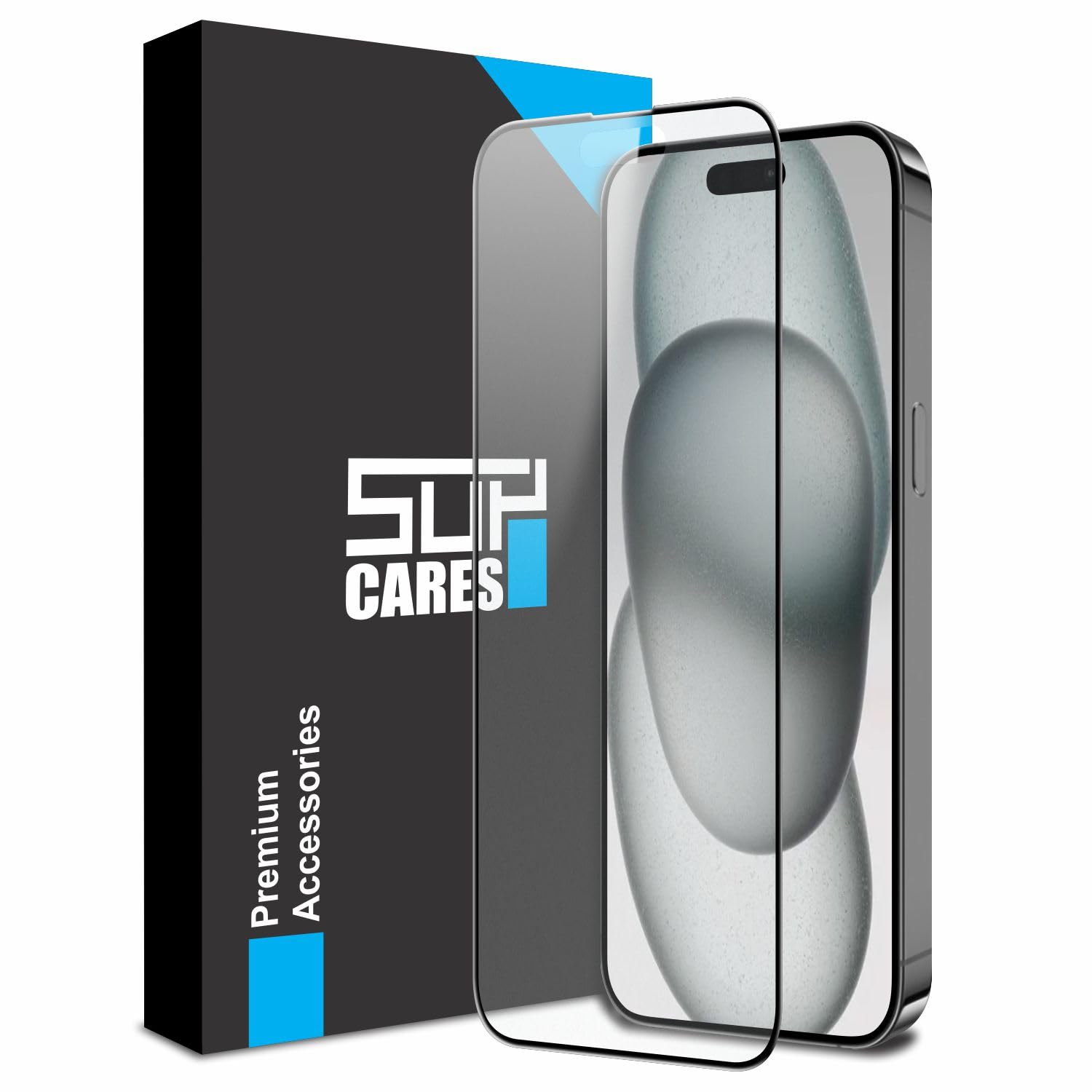 Military-Grade Matte Anti-Glare Tempered Glass Screen Protector for iPhone 16 Plus and 15 Plus (6.7 Inch) With Installation Kit | Edge to Edge Coverage | Black Military-Grade Matte Anti-Glare Tempered Glass Screen Protector for iPhone 16 Plus and 15 Plus (6.7 Inch) With Installation Kit | Edge to Edge Coverage | Black