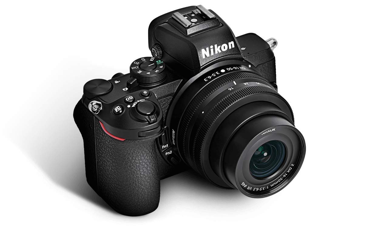 Nikon Z50 Mirrorless Camera with Z DX 16-50mm f/3.5-6.3 VR & Z DX 50-250mm f/4.5-6.3 VR Lens with Additional Battery & 64 GB SD Card Nikon Z50 Mirrorless Camera with Z DX 16-50mm f/3.5-6.3 VR & Z DX 50-250mm f/4.5-6.3 VR Lens with Additional Battery & 64 GB SD Card