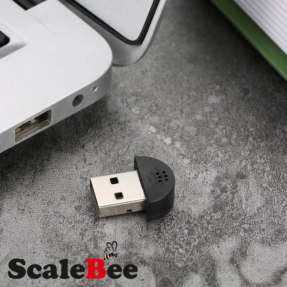 Scalebee USB 2.0 Microphone MIC Audio Adapter for PC, Laptop Studio Speech Voice Recognition Mic Audio Adapter Computer Microphones Voice Tube Microphone