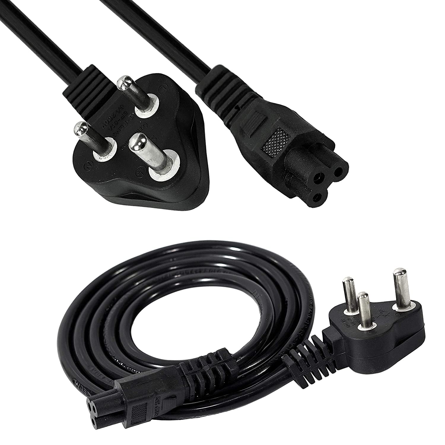 Storite 1.5M Black 3 Pin Laptop Power Cable 18AWG Universal Replacement for Charger Adapter Power Cord for Laptop