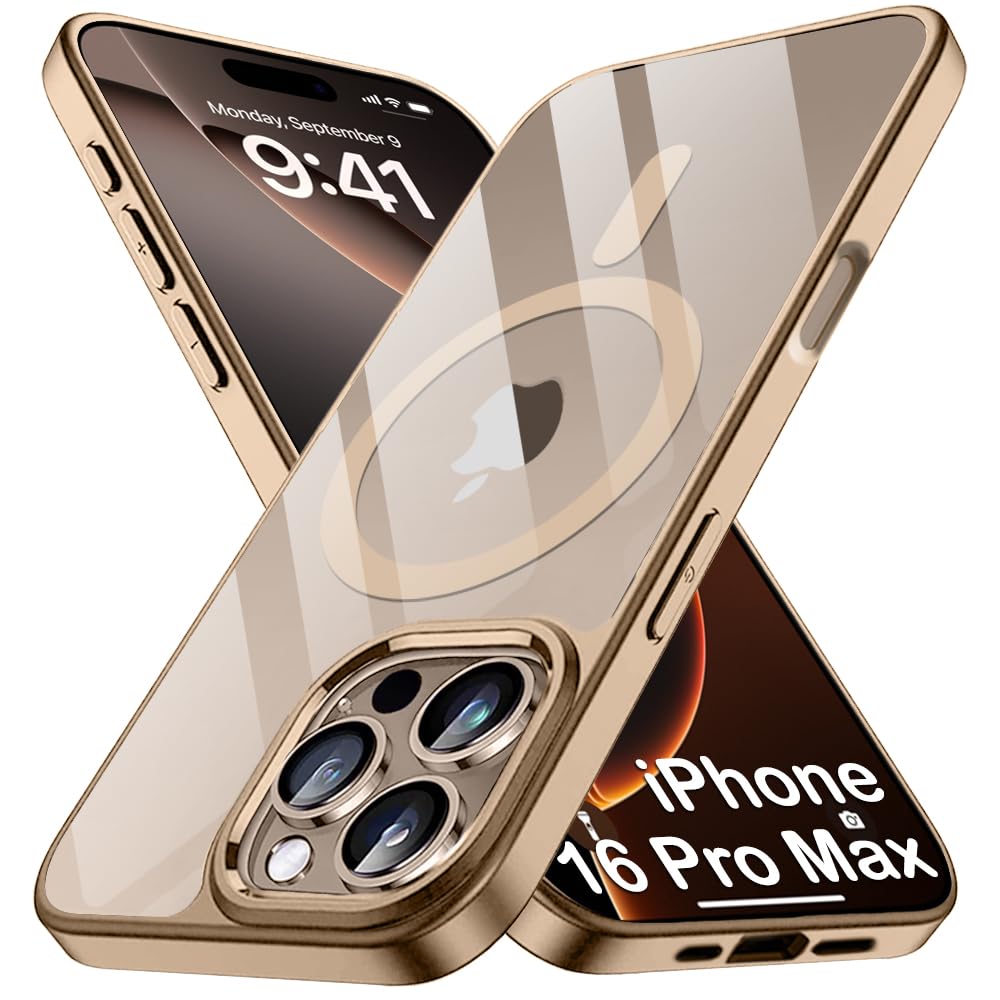 TheGiftKart Ultra-Hybrid Crystal Clear Back Cover Case for iPhone 16 Pro Max | Slim Fit Shockproof Design | Camera Protection Bump | Cover for iPhone 16 Pro Max (PC & TPU, Desert Titanium Bumper) TheGiftKart Ultra-Hybrid Crystal Clear Back Cover Case for iPhone 16 Pro Max | Slim Fit Shockproof Design | Camera Protection Bump | Cover for iPhone 16 Pro Max (PC & TPU, Desert Titanium Bumper)