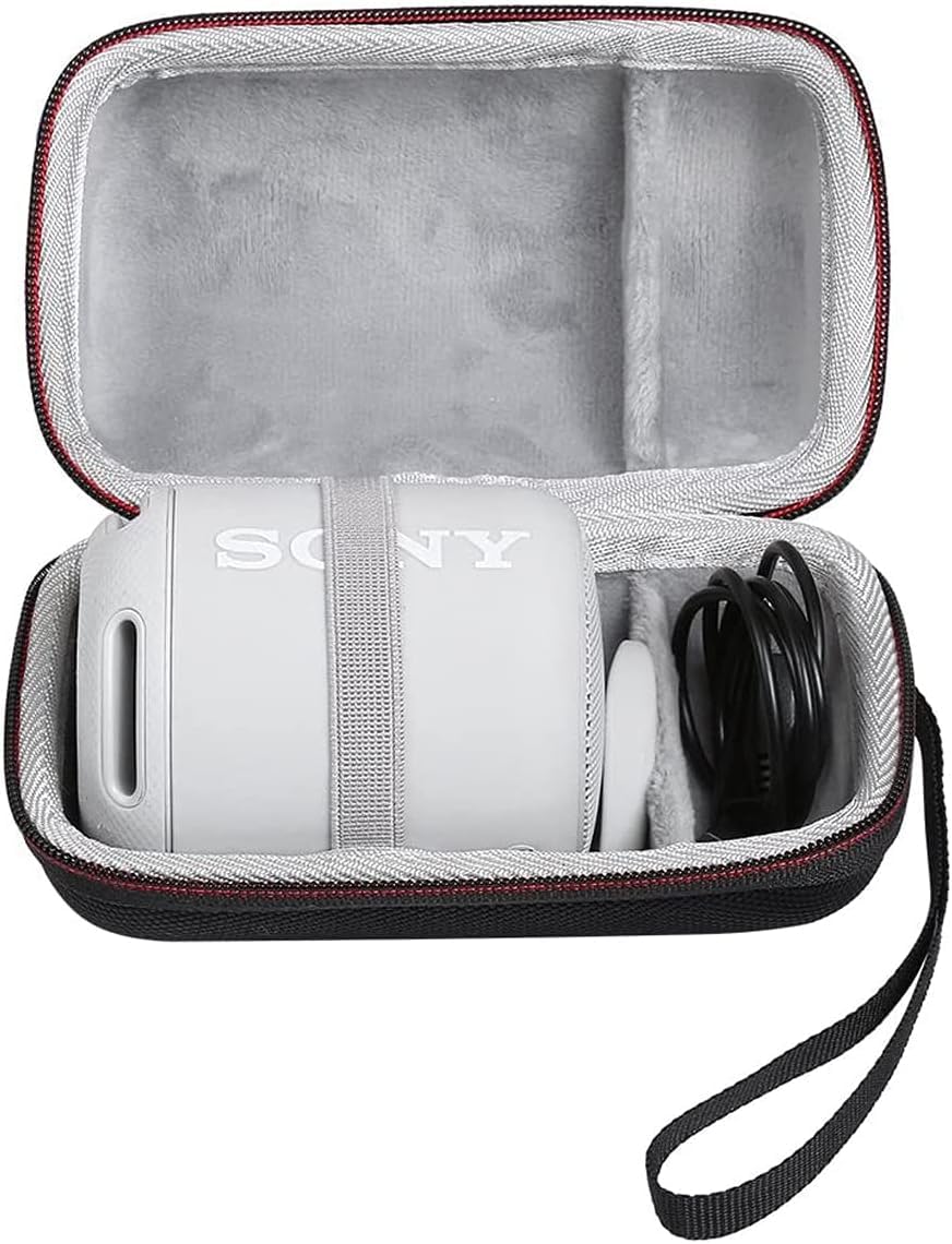 VERTUS Pvc Portable Carrying Case Cover For Sony Srs-Xb100 / Xb13 Wireless Bluetooth Portable Speaker (Hard|Eva|Black) (Speaker Is Not Included)
