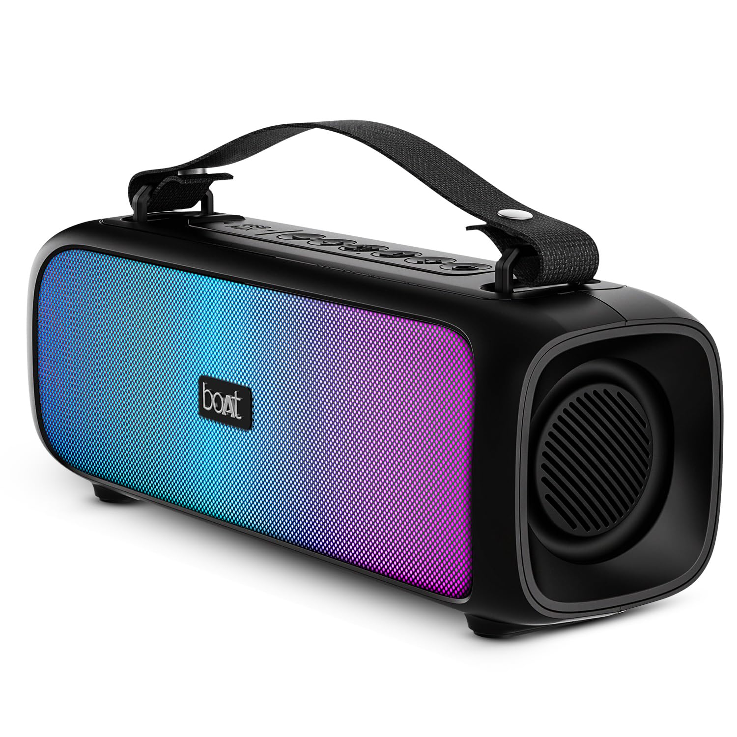 boAt Stone 580 Bluetooth Speaker with 12W RMS Stereo Sound, LED Lights, Up to 8 HRS Playtime, TWS Feature, FM Radio, Multi-Compatibility Mode, IPX4(Midnight Black) boAt Stone 580 Bluetooth Speaker with 12W RMS Stereo Sound, LED Lights, Up to 8 HRS Playtime, TWS Feature, FM Radio, Multi-Compatibility Mode, IPX4(Midnight Black)