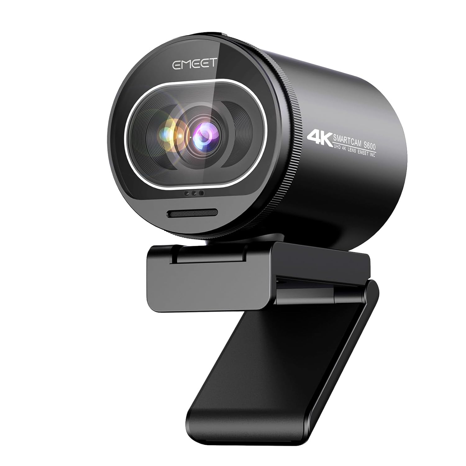 eMeet S600 4K Webcam for Streaming – Sony 1/2.5” Sensor, PDAF Autofocus, 1080P@60FPS, 2 Noise Reduction Mics, Built-in Privacy Cover, 40°-73° FOV, Streaming Camera for Live Commerce/Gaming/Beauty