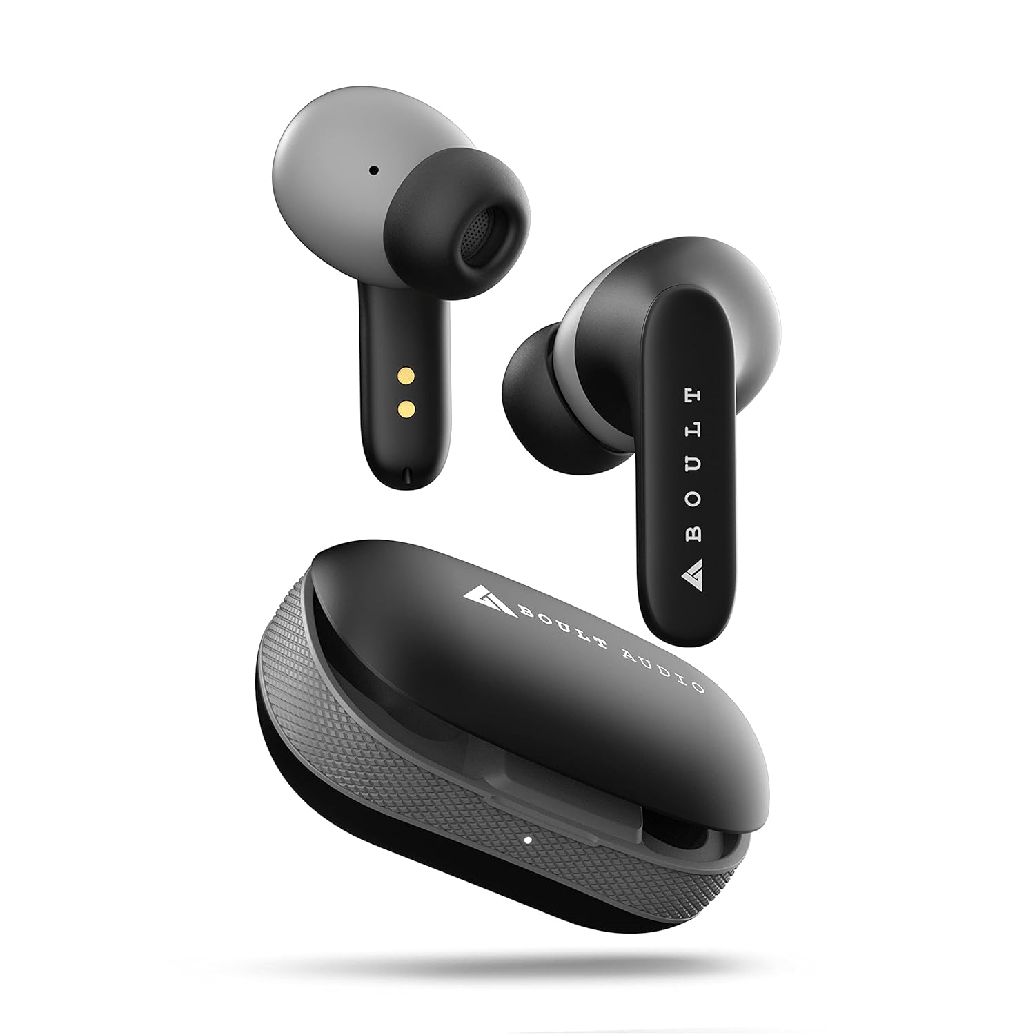 Boult Z20 Truly Wireless Bluetooth Ear Buds with 51H Playtime, Zen™ Calling ENC Mic, Made in India, Low Latency Gaming, Touch Controls, Rich Bass Drivers, TWS Earbuds Bluetooth Wireless (Jet Black)