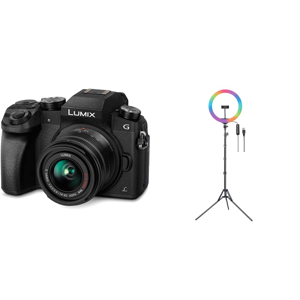 Panasonic LUMIX G7 16.00 MP 4K Mirrorless Interchangeable Lens Camera Kit with 14-42 mm Lens (Black)