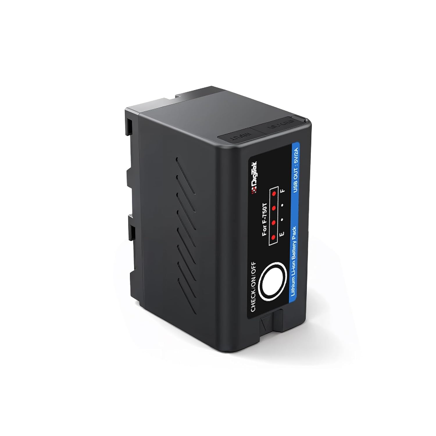 DIGITEK® (NP F750 C USB) Lithium-ion Rechargeable Battery for Ring Light, Video Light, Stick Lights, 6000mAh, Type C Charging, For Sony NP-F, CCD-TRV215, TR917, TR315, HDR-FX 1000, HVR-V1U, Z7U & more