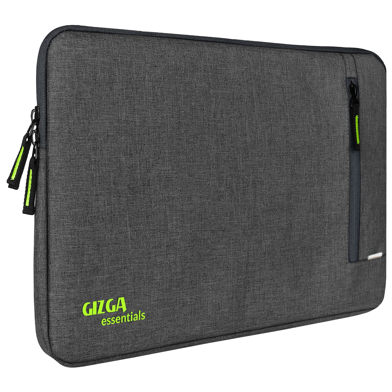 Gizga Essentials 14.1 Inch Laptop Sleeve Case Cover Pouch Bag with Front Pocket| Slim & Water-Resistant Nylon Fabric with Shockproof Foam Padding, Soft Lining & Premium Zipper Closure (Grey) Gizga Essentials 14.1 Inch Laptop Sleeve Case Cover Pouch Bag with Front Pocket| Slim & Water-Resistant Nylon Fabric with Shockproof Foam Padding, Soft Lining & Premium Zipper Closure (Grey)