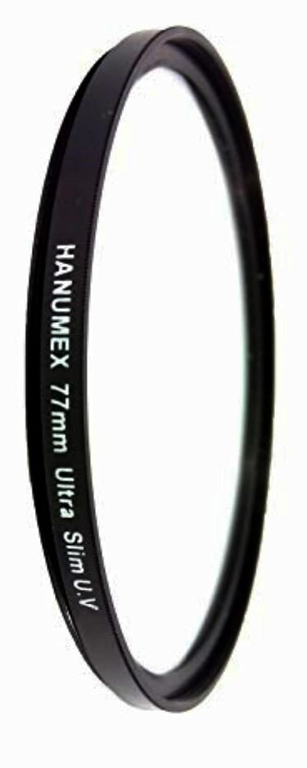 Hanumex® 77mm Ultra-Clear UV Safety Filter for Nikon, Canon, Sony, Panasonic Digital Cameras – Premium Lens Protection
