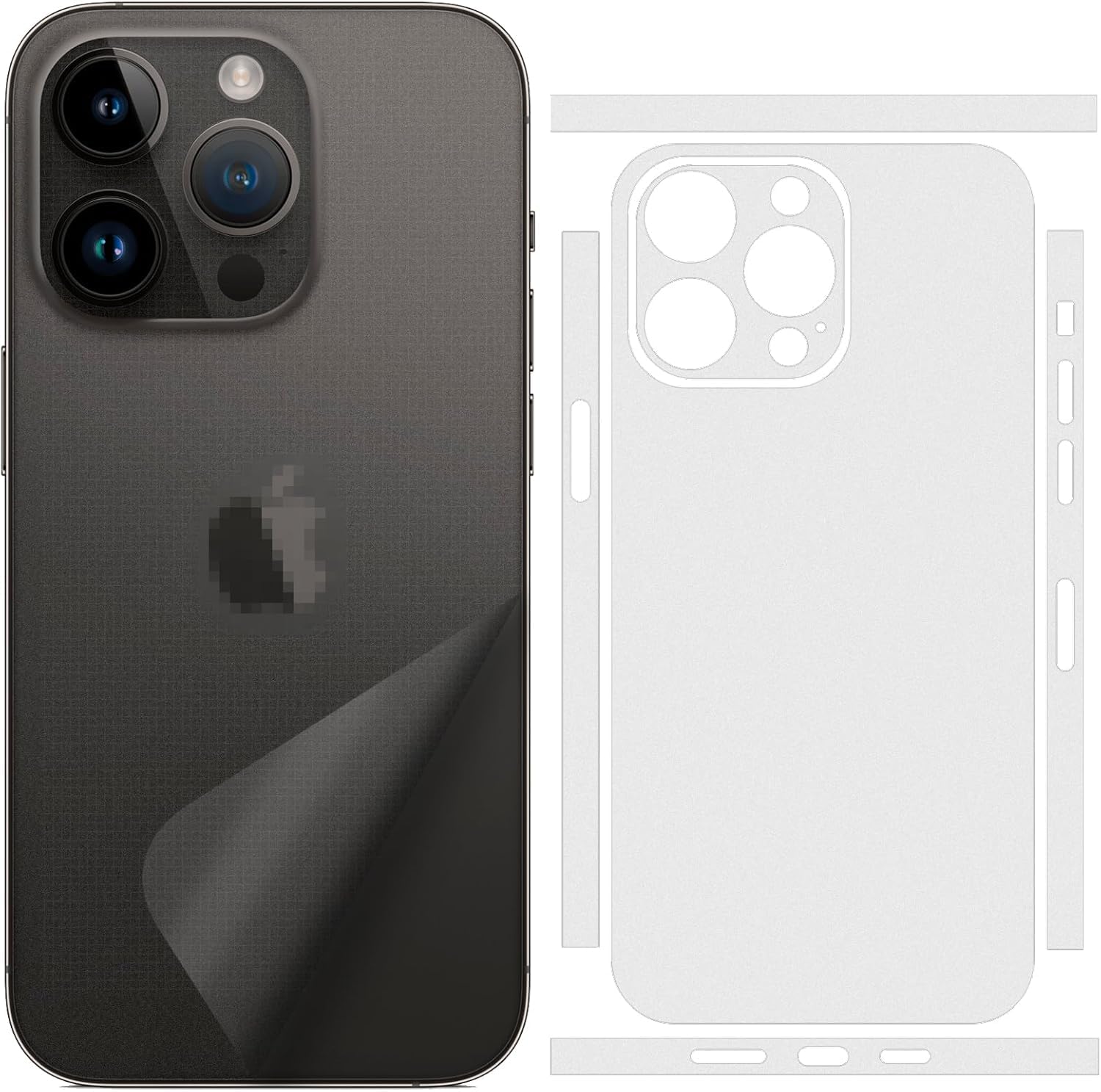 JGD PRODUCTS Matte Finish Full Body Cover Back Protector Compatible with iPhone 16 Pro Max | Unbreakable Membrane Scratch Guard Full Fit Protective, Case Friendly, (Back & Side) (Pack of 1) JGD PRODUCTS Matte Finish Full Body Cover Back Protector Compatible with iPhone 16 Pro Max | Unbreakable Membrane Scratch Guard Full Fit Protective, Case Friendly, (Back & Side) (Pack of 1)