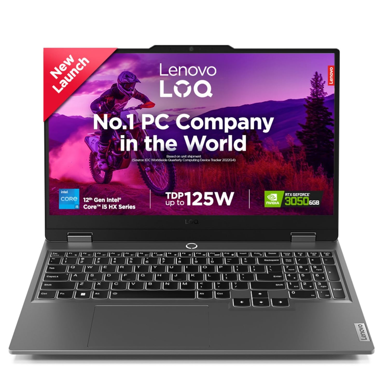 Lenovo Smartchoice LOQ, Intel Core i5-12450HX, 12th Gen, RTX 3050-6GB, 16GB RAM, 512GB SSD, FHD 144Hz 300Nits, 15.6″/39.6cm, Windows 11, MS Office 21, Grey, 2.4Kg, 83GS003UIN, Gaming Laptop Lenovo Smartchoice LOQ, Intel Core i5-12450HX, 12th Gen, RTX 3050-6GB, 16GB RAM, 512GB SSD, FHD 144Hz 300Nits, 15.6″/39.6cm, Windows 11, MS Office 21, Grey, 2.4Kg, 83GS003UIN, Gaming Laptop
