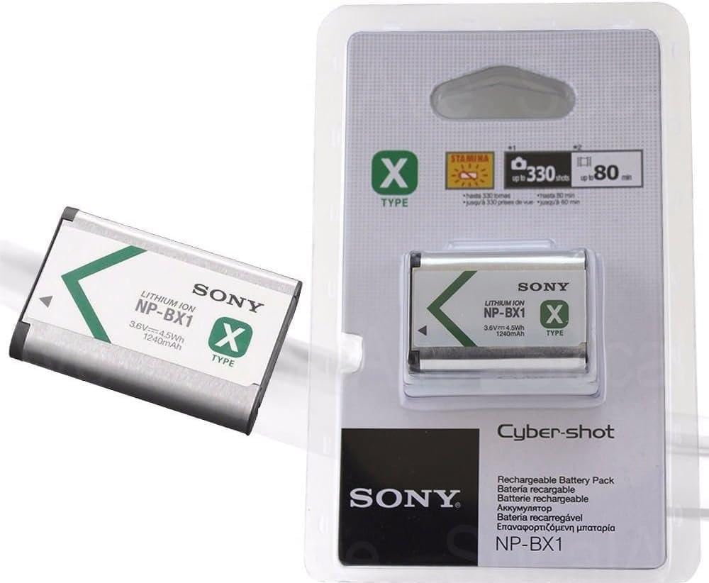 MICROUSB Compatible with Sony NP-BX1 3.6V 4.5WH 1240mAh Lithium-Ion Rechargeable Type-X Battery(Pack of 1)