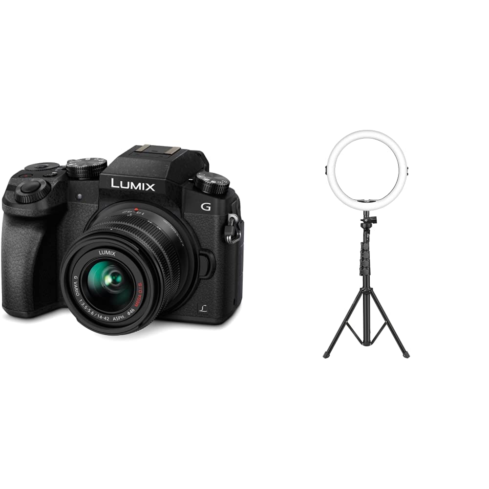 Panasonic LUMIX G7 16.00 MP 4K Mirrorless Interchangeable Lens Camera Kit with 14-42 mm Lens (Black)
