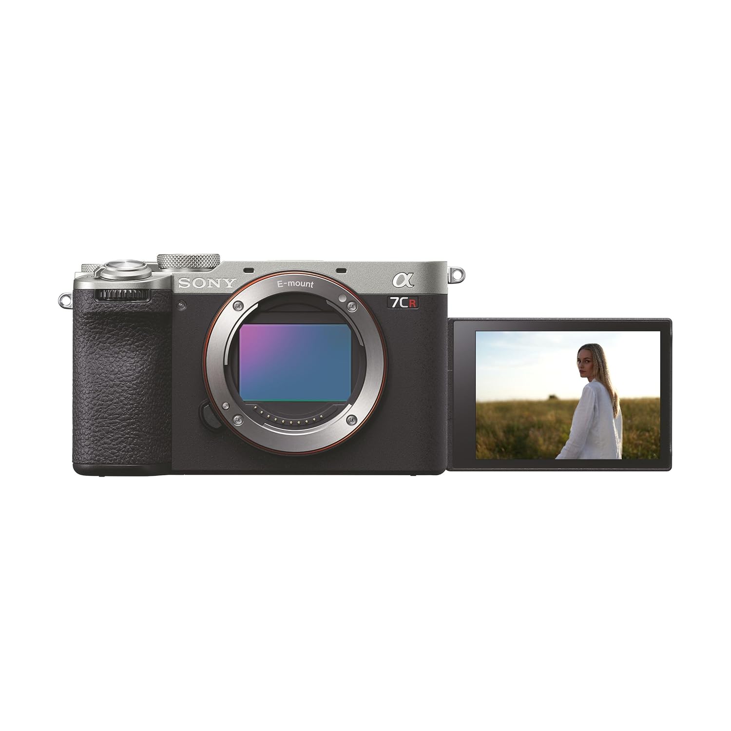 Sony Alpha ILCE-7CR Full-Frame Interchangeable-Lens Mirrorless Camera (Body Only) | Made for Creators | 61.0 MP | Artificial Intelligence Based Autofocus | 4K 60p Recording – Silver