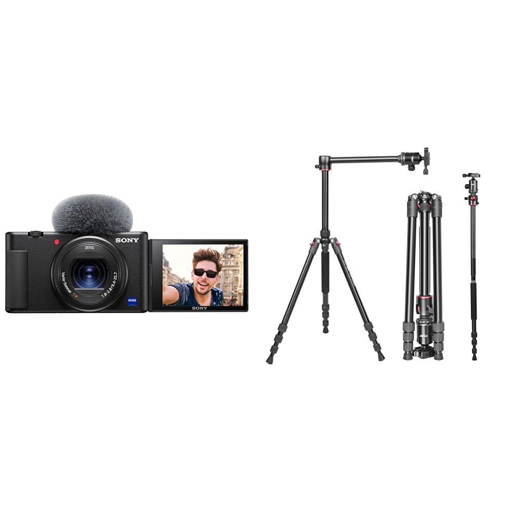 Sony Digital Camera ZV-1 Only (Compact, Video Eye AF, Flip Screen, in-Built Microphone, 4K Vlogging