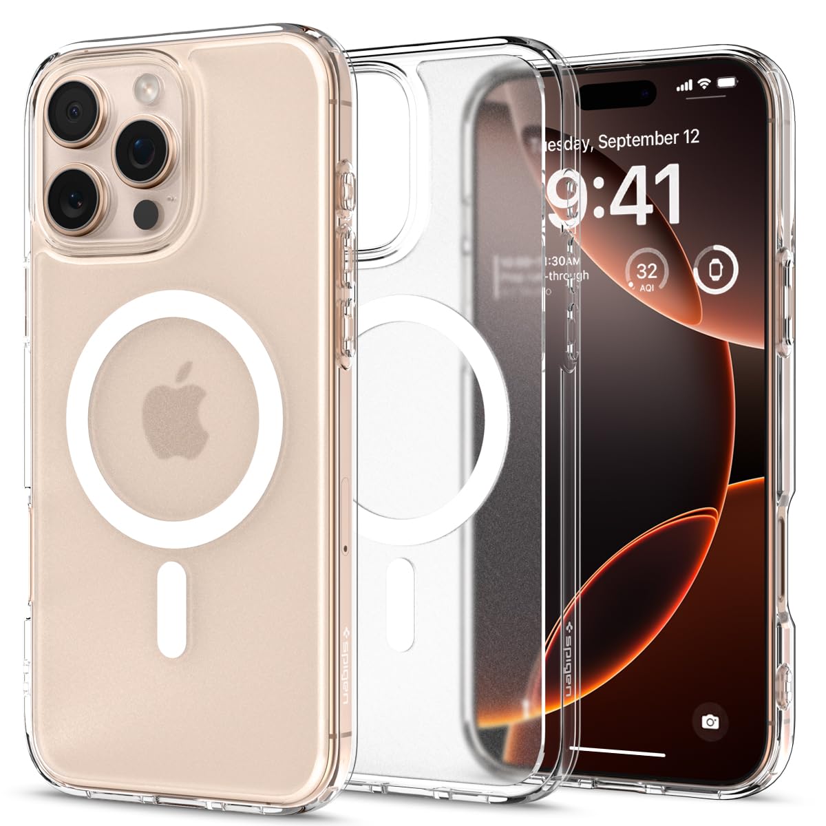 Spigen Ultra Hybrid Magfit Back Cover Case Compatible with iPhone 16 Pro Max (TPU + Poly Carbonate | Frost Clear) Spigen Ultra Hybrid Magfit Back Cover Case Compatible with iPhone 16 Pro Max (TPU + Poly Carbonate | Frost Clear)