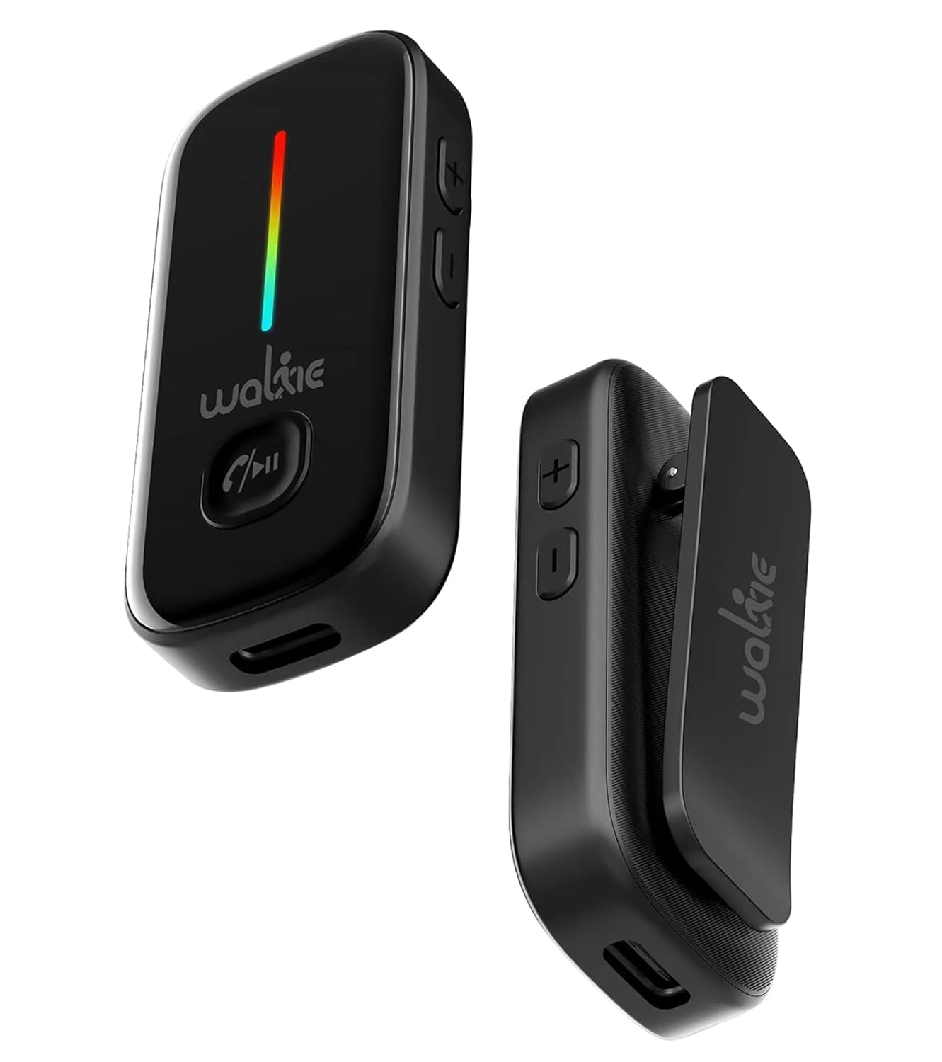 Walkie V5.3 Clip-ON Bluetooth Audio Receiver for Non-Bluetooth Headset/Speaker, with MIC for Hands-Free Call and Music for Home/Car Stereo, Type C, Dual Connectivity
