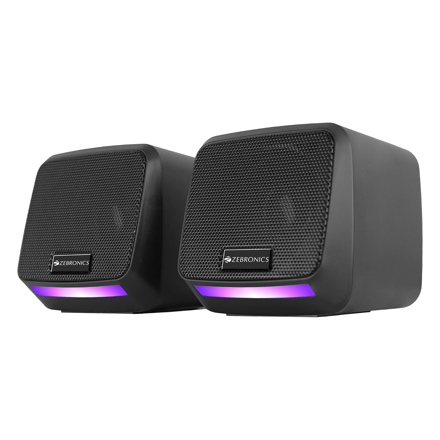 ZEBRONICS Igloo 1, 2.0 USB Computer Speakers, 8 Watts, Multicolor LED, USB Powered, AUX, Volume Control Pod for PC, Laptops, Desktop ZEBRONICS Igloo 1, 2.0 USB Computer Speakers, 8 Watts, Multicolor LED, USB Powered, AUX, Volume Control Pod for PC, Laptops, Desktop