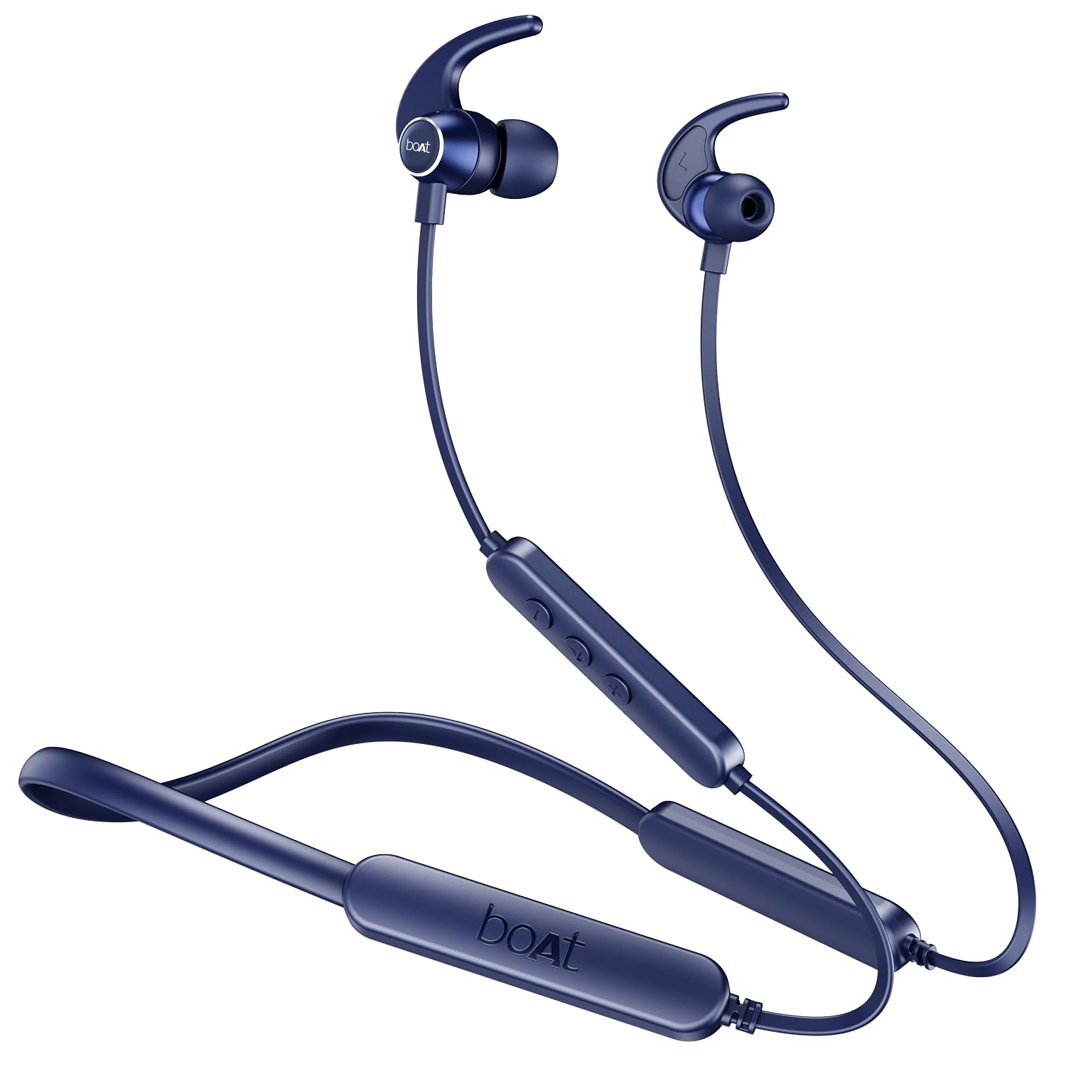 boAt Rockerz 255 Pro+, 60HRS Battery, Fast Charge, IPX7, Dual Pairing, Low Latency, Magnetic Earbuds, in Ear Bluetooth Neckband, Wireless with Mic Earphones (Navy Blue)