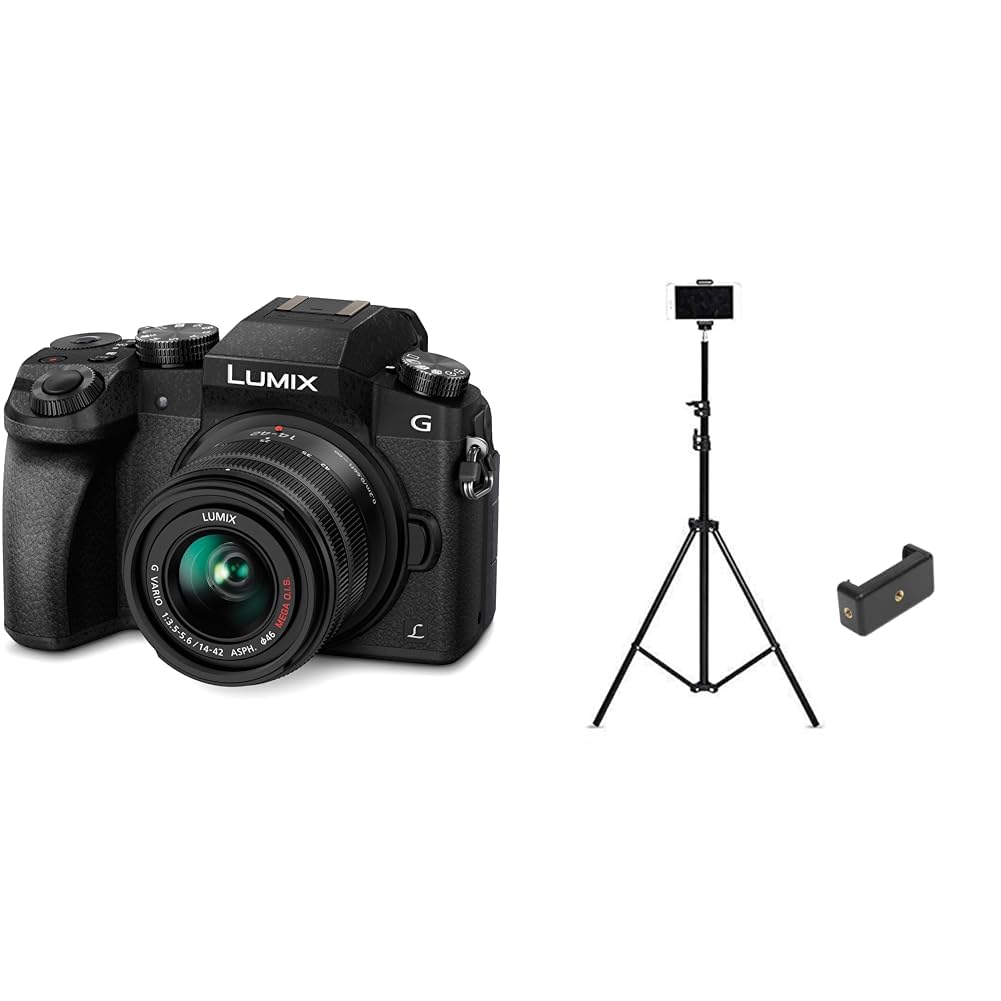 Panasonic LUMIX G7 16.00 MP 4K Mirrorless Interchangeable Lens Camera Kit with 14-42 mm Lens (Black)