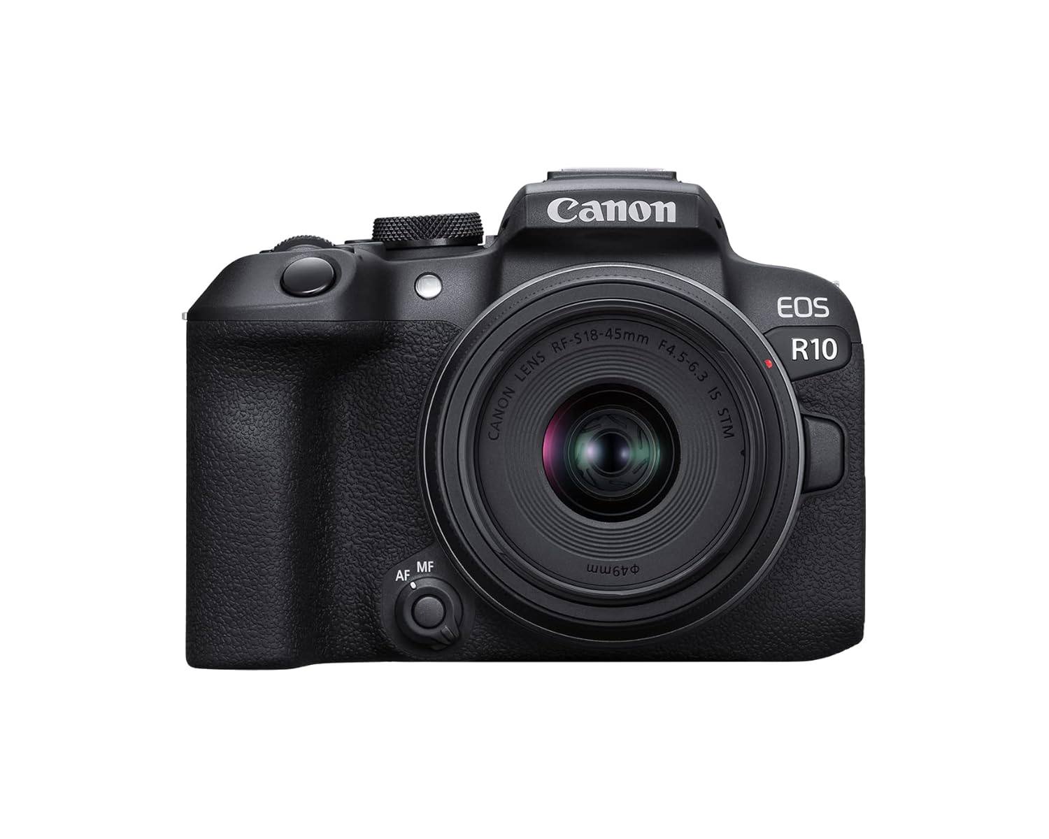 Canon EOS R10 24.2MP RF-S18-45mm f/4.5-6.3 is STM Mirrorless Camera (APS-C Sensor,4K UHD Video) – Black Canon EOS R10 24.2MP RF-S18-45mm f/4.5-6.3 is STM Mirrorless Camera (APS-C Sensor,4K UHD Video) – Black