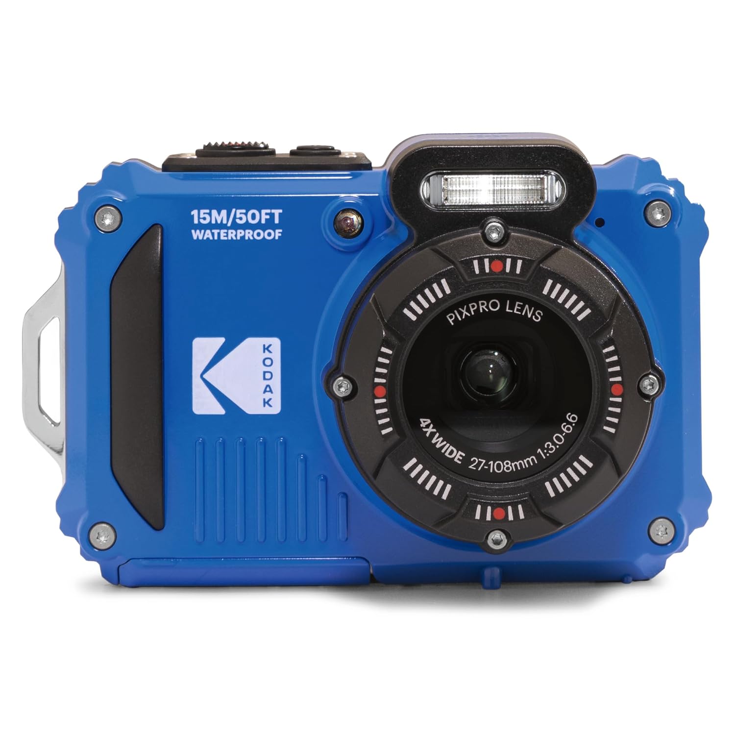 KODAK PIXPRO WPZ2 Rugged Waterproof Shockproof Dustproof WiFi Digital Camera 16MP 4X Optical Zoom 1080P Full HD Video Vlogging Camera 2.7″ LCD (Blue)