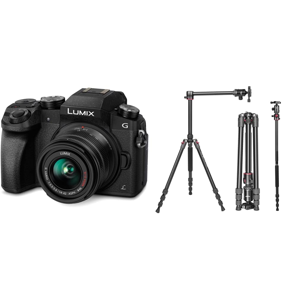 Panasonic LUMIX G7 16.00 MP 4K Mirrorless Interchangeable Lens Camera Kit with 14-42 mm Lens (Black) Panasonic LUMIX G7 16.00 MP 4K Mirrorless Interchangeable Lens Camera Kit with 14-42 mm Lens (Black)