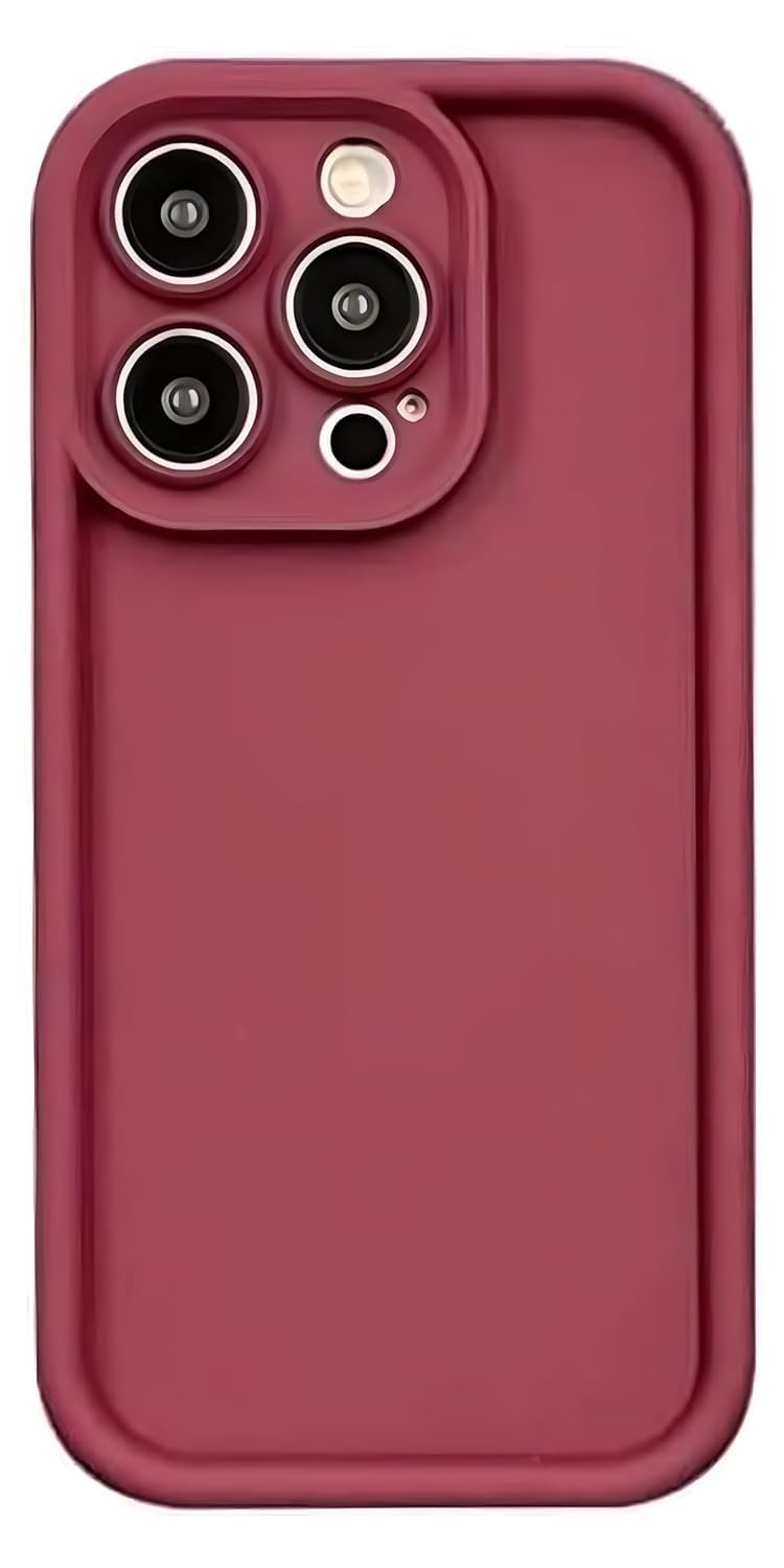 Scalebee Back Cover for Apple iPhone 16 Pro Max Soft and Flexible Matt Finish Anti Slip Scratch Proof Camera Protection Silicon Phone Case (Red)