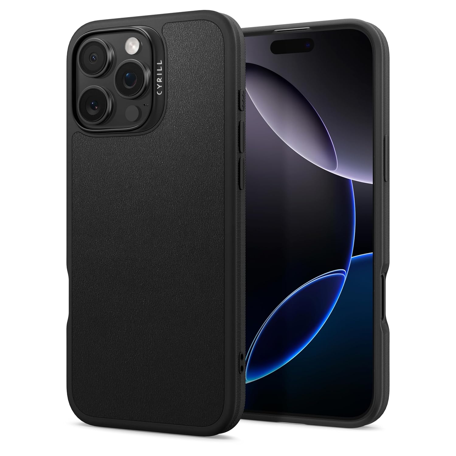 Spigen Cyrill Kajuk Mag for iPhone 16 Pro Max Back Cover, iPhone 16 Pro Max Case (2024) (Faux Leather, TPU, PC | Black)