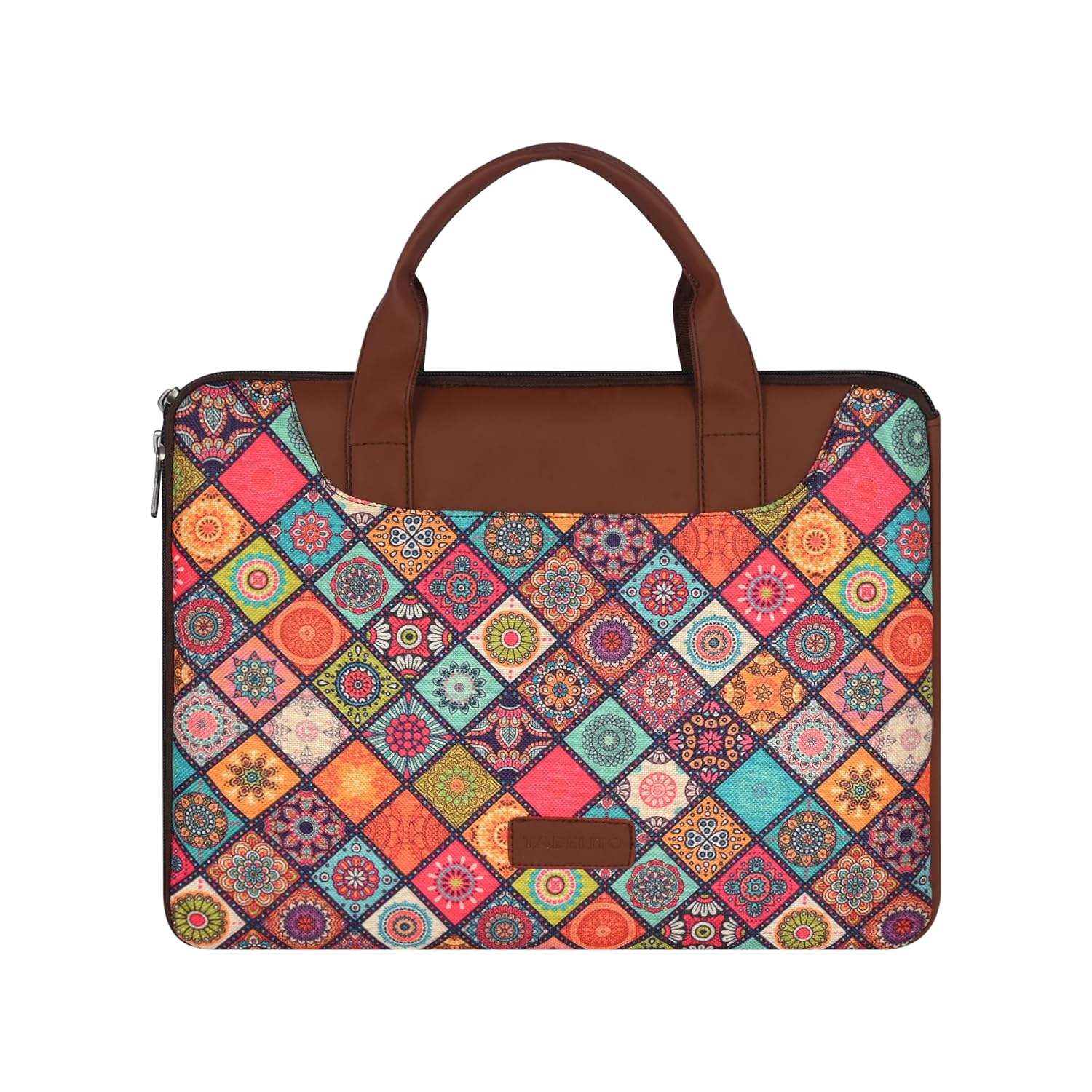 Tabelito Laptop Sleeve Bag 15.6 inch for Women | laptops Sleeves 15.6 inches Jute and Vegan Leather