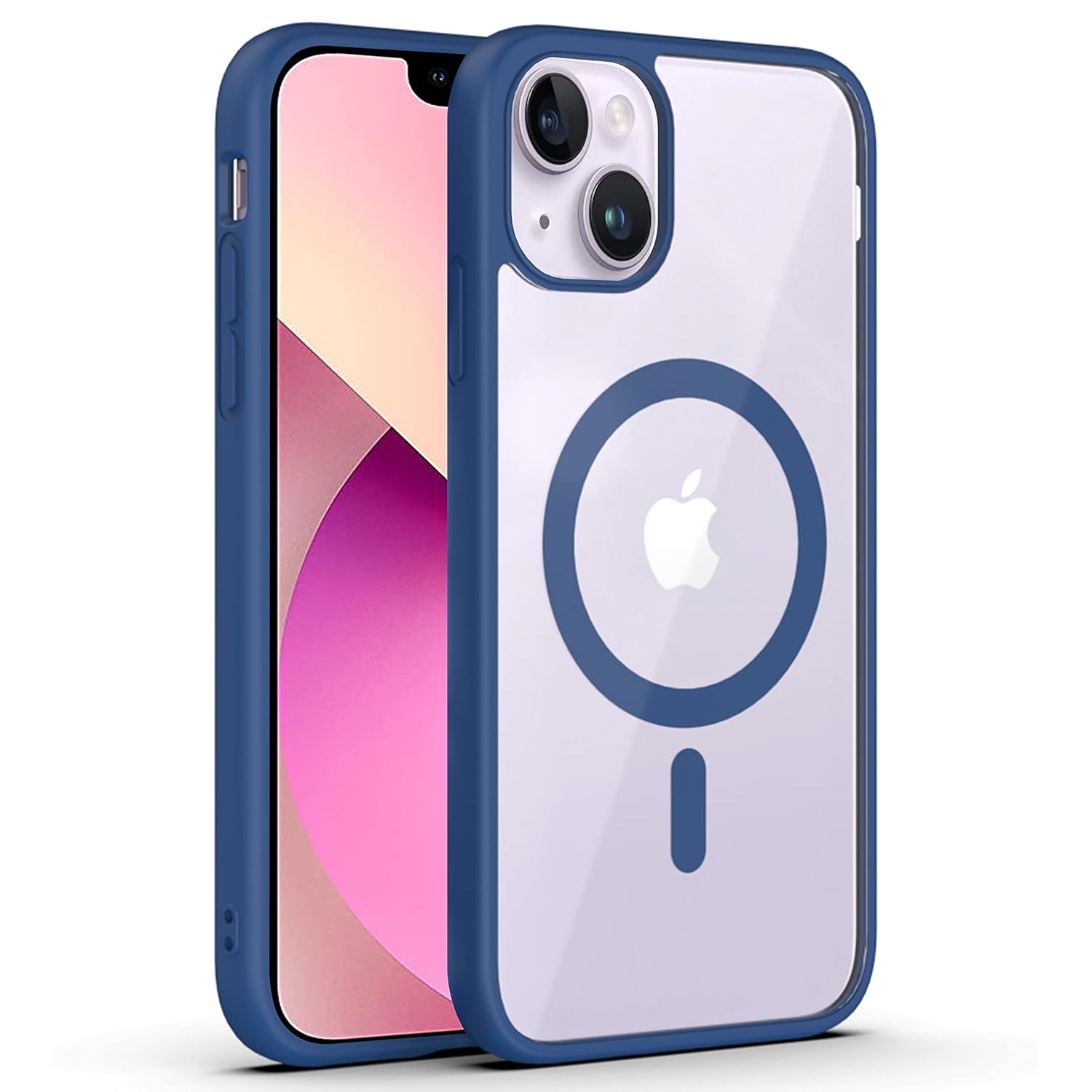 Zapcase Back Case Cover for iPhone 13 | Compatible for iPhone 13 Back Cover | Scratch-Resistant Back Cover | Navy Blue
