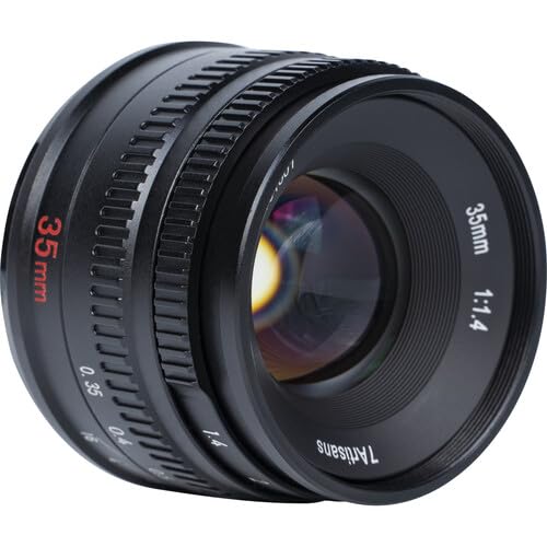 7artisans Photoelectric 35mm f/1.4 Manual Lens for Sony E Mount Mirrorless Camera Sony A7 A7II A7III(A7M3) A7R A7RIII A7S A7SIII A6000 A6300 A6400 A6500 NEX-3 NEX-3R NEX-5T