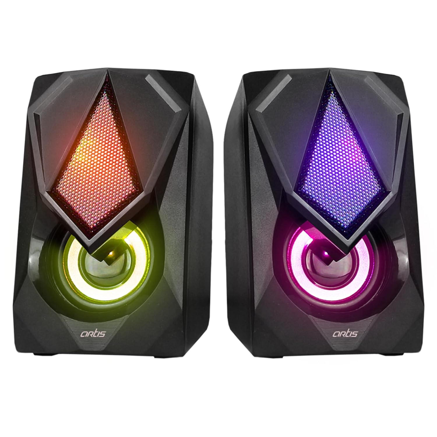 Artis S21 2.0 Channel Stereo USB Multimedia Speaker (Black) (5W RMS Output) Artis S21 2.0 Channel Stereo USB Multimedia Speaker (Black) (5W RMS Output)