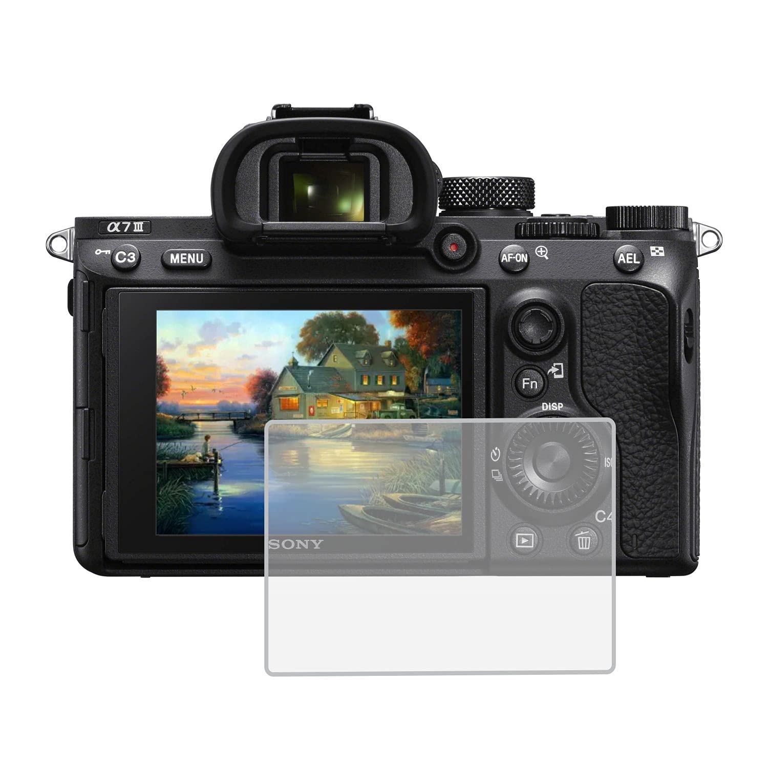 Boltove® LCD Screen Protector Tempered Glass Compatible for Sony Alpha A7III Mirror Less Digital Camera [0.25mm 2.5D High Definition 9H]