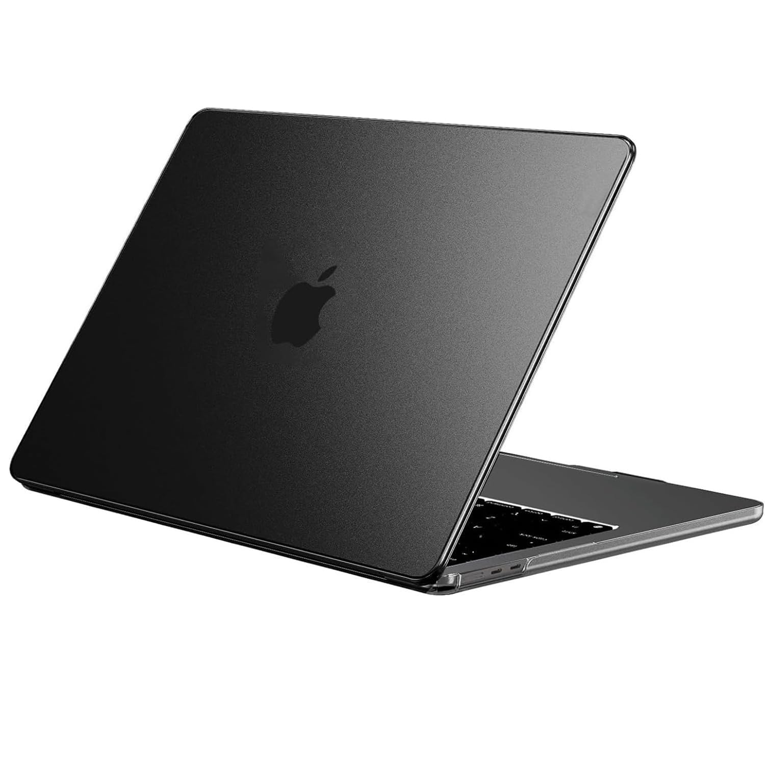 Dyazo 13.3 Inch Laptop Hard Shell Case Cover | Shockproof Protector for 2018 2019 2020 Models MacBook Air Cover | Compatible for M1 A2337 | A2179 | A1932 (Transparent Black)