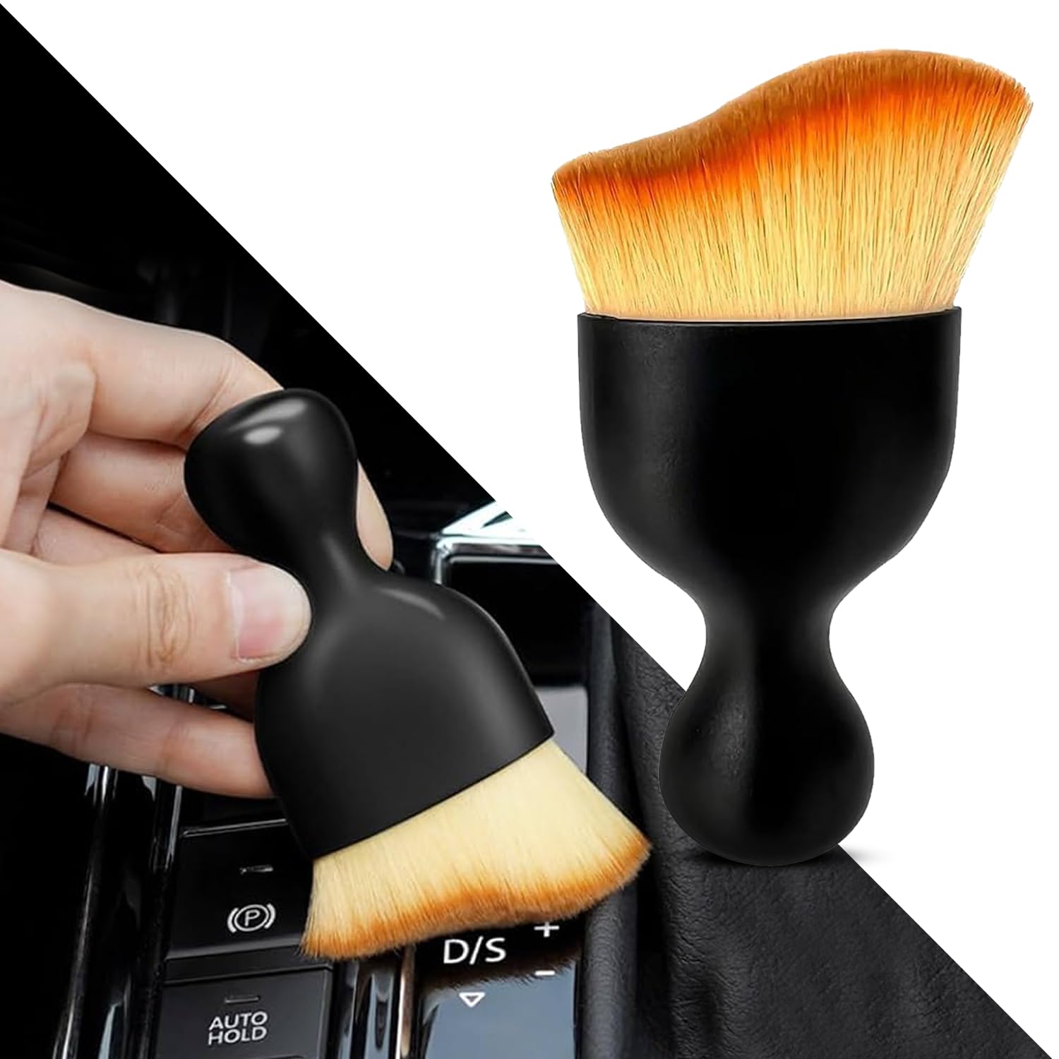 Robustt Car Interior Cleaning Brush – Small (Pack of 1) | AC Vent Brush | Car Interior Cleaner Brush | Scratch Free Car Duster | Multifunctional Car Brush for Cleaning, PC, Laptop, Keyboard