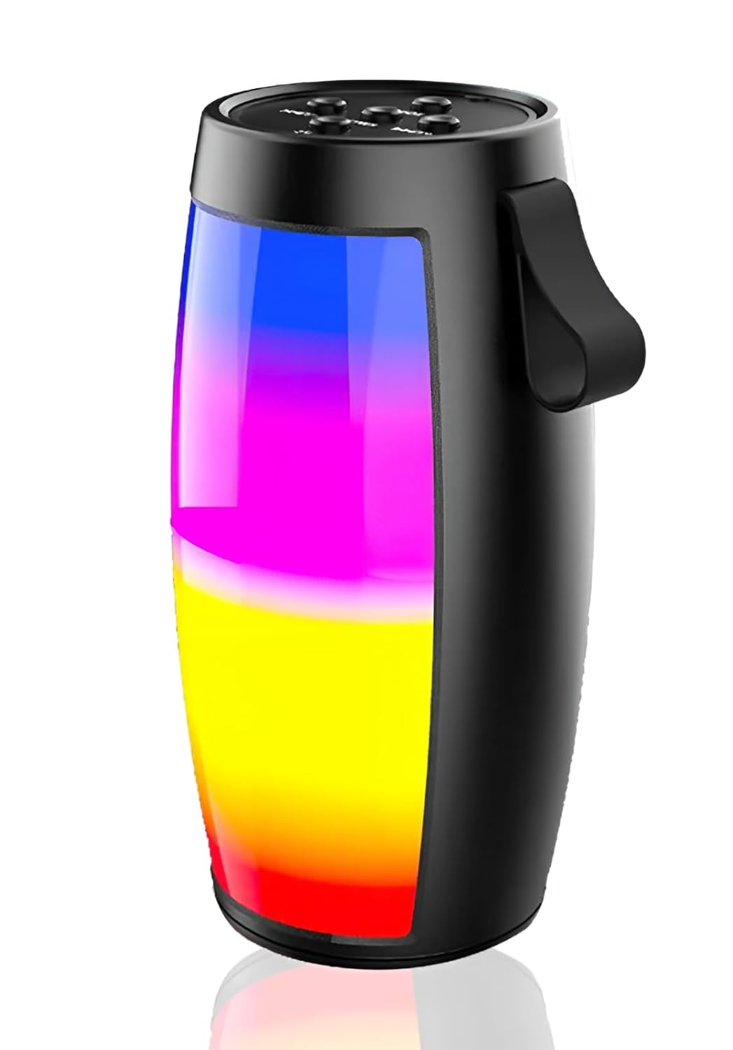 VEHOP 1202 RGB Wireless 5W Bluetooth Speaker with Mic & 5Hrs Playtime, HD Surround Sound and Rich Bass, Also Support Pen Drive, SD Card, AUX, FM & Call Function for Android & iOS