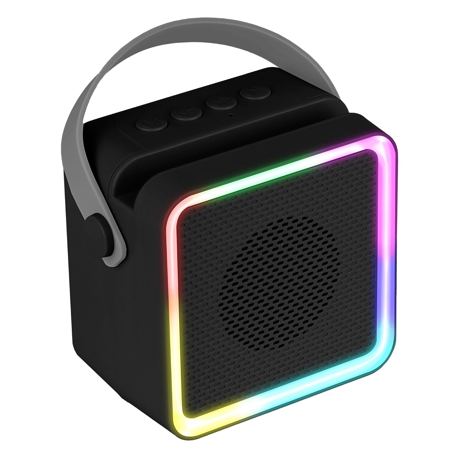 ZEBRONICS County 8, Portable Bluetooth Speaker, 8 Watts, Upto 7 Hours Playback, Passive Radiator, BTv5.3 | TWS | USB | mSD, RGB LED, Call Function, Compact Design, Carry Strap (Black)