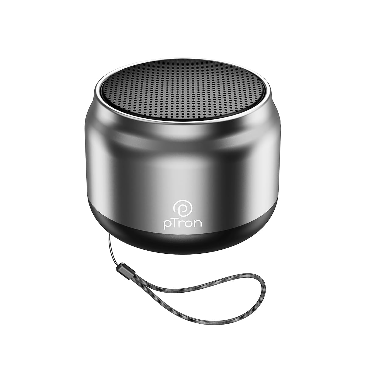 pTron Newly Launched Fusion Hook v2 6W Bluetooth Speaker with 8 Hrs Playtime, 2.04″ Neo Driver for Pristine Sound, Mini Size Portable Speaker, BTv5.1 Connectivity,TWS Feature & Type C Charging(Silver)