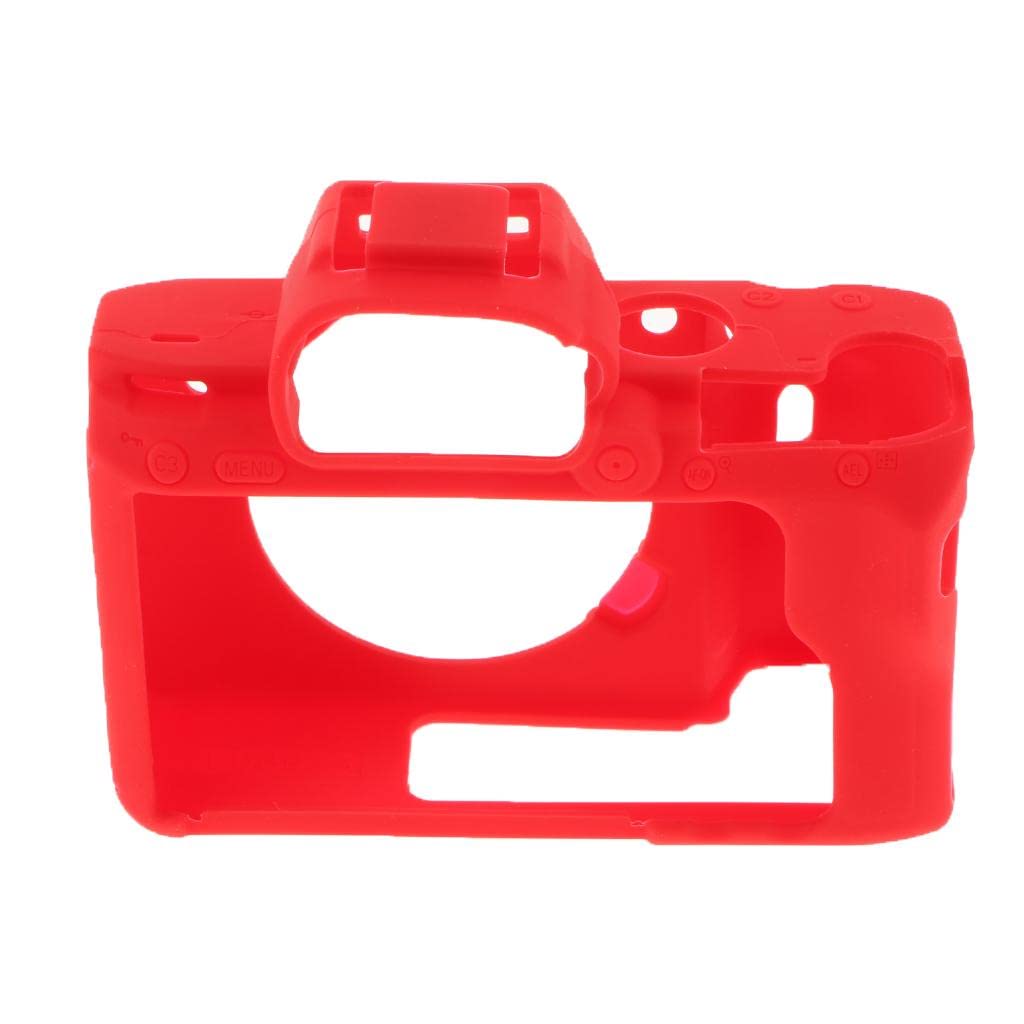 ATORSE® Red Soft Skin Silicone Cover Case for Sony A7Iii A7Riii A7Miii Camera Protector Accessory Kit