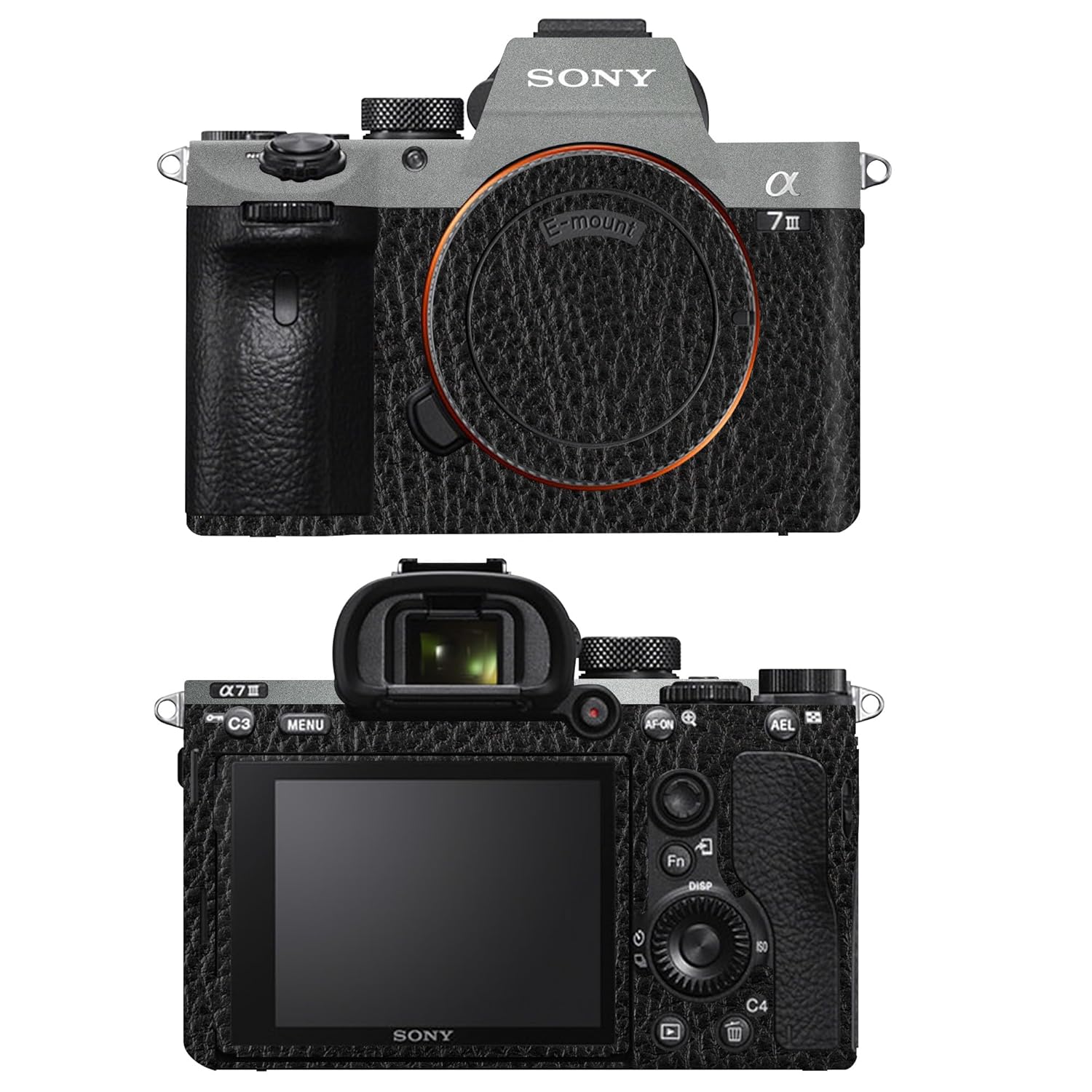 Capes India Camera Skin Cover for Sony A7 R3/A73/A7 III/A7 M3 | Anti-Scratch Protective Film (Design – Retro Black Leather)