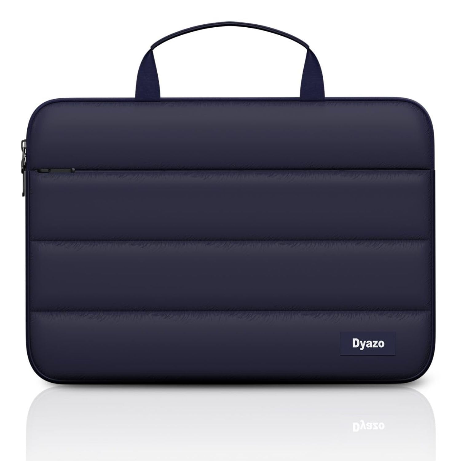 Dyazo Fluffy Laptop Sleeve Bag 15.6 Inch |Soft Protective Case Cover with Handle & Front Pocket | Puff Sleeve Bag Compatible for MacBook, Lenovo, HP, Acer, ASUS, Dell & Other Notebooks (Blue)