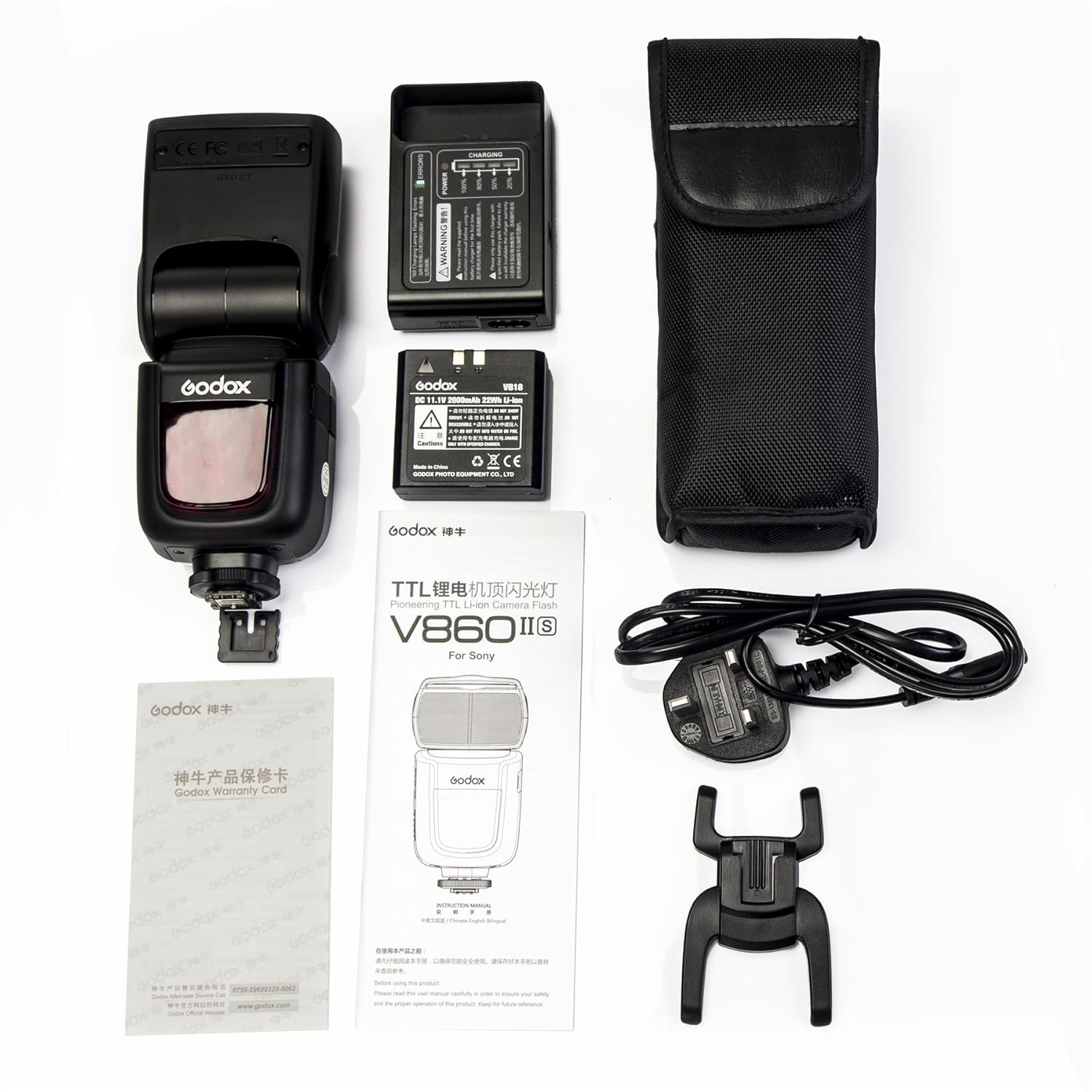 GODOX Ving V 860 II TTL Li-Ion Flash Kit for Sony Cameras (Black)