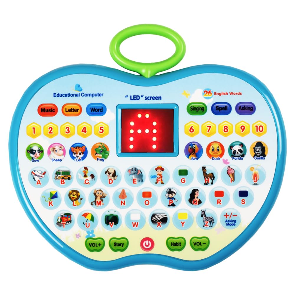 Gooyo GY2018 Play & Learn Educational Learning Laptop Toy | Alphabets/Counting/Words and More Functions | Blue Color, Power Source: 3xAA Battery (Not Included) Gooyo GY2018 Play & Learn Educational Learning Laptop Toy | Alphabets/Counting/Words and More Functions | Blue Color, Power Source: 3xAA Battery (Not Included)