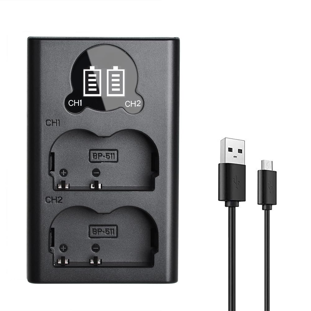 KWTOUL NP-FZ100 Camera Battery Charger Dual USB Charger with LCD Display Compatible with Sony A7iii, A7iv, A7RIII (A7R3), A7RIV, A7C, A7Cii, A6700, A6600, A9, A1, ZV-1E, FX30 Camera Batteries
