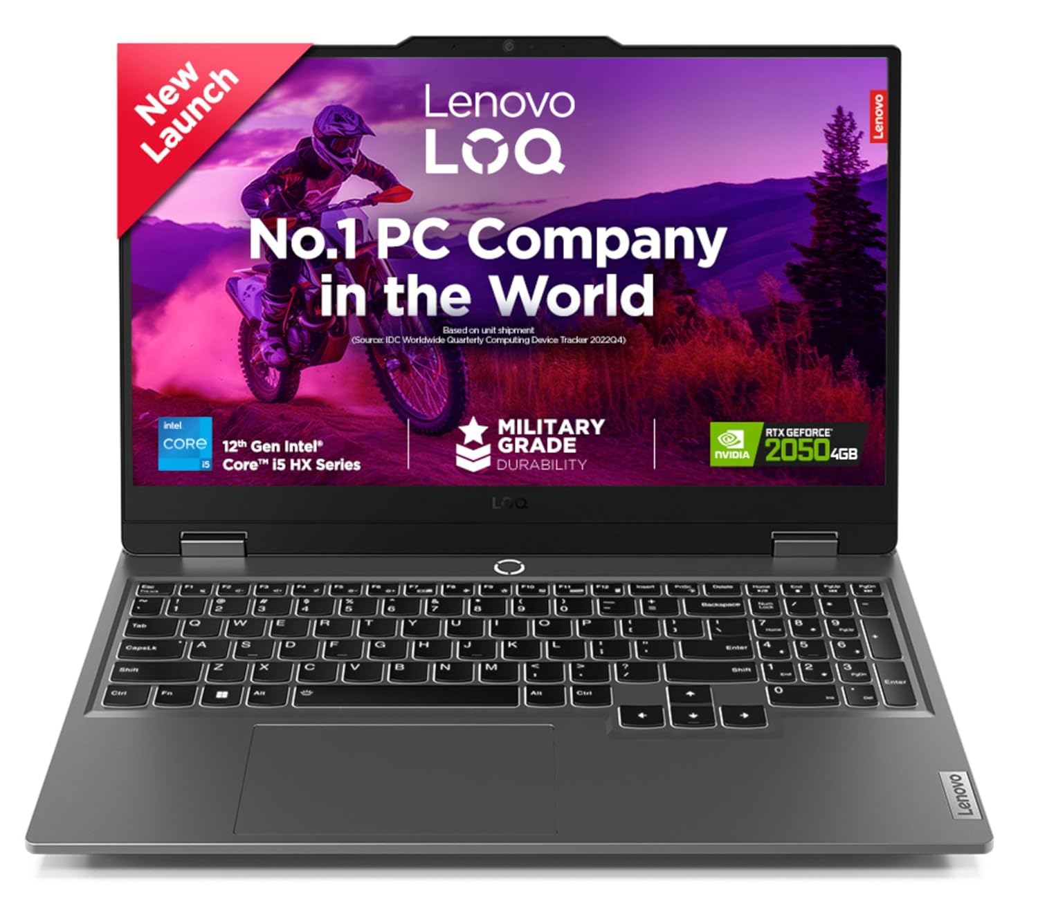 Lenovo LOQ 2024 12Th Gen Intel Core I5-12450HX | NVIDIA RTX 2050 4GB (12GB RAM/512GB SSD/15.6″ (39.6Cm)/Windows 11/Office Home 2024/100% Srgb/3 Mon. Game Pass/Grey/2.4Kg), 83GS00LJIN Gaming Laptop
