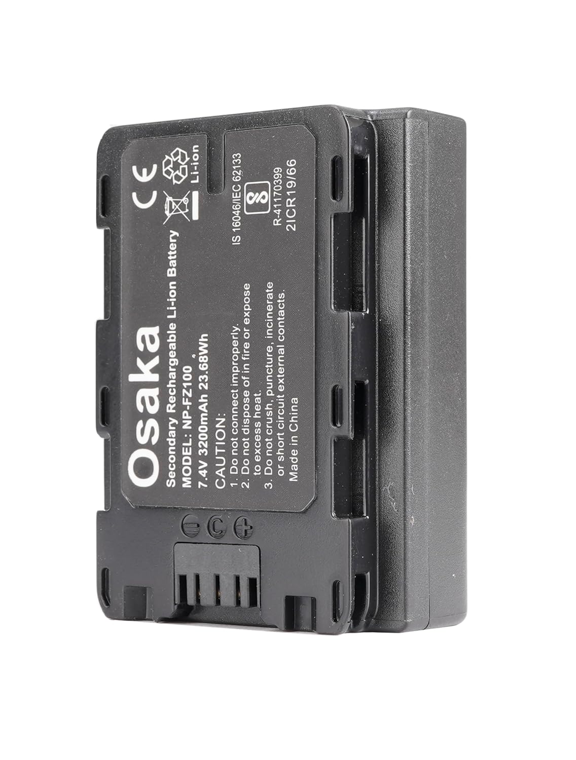 Osaka® (NP-FZ100) Lithium-ion Rechargeable Battery Pack for Sony Digital Camera, Compatibility – for Alpha a9 II, Alpha a9, Alpha a7R IV, Alpha a7R III, Alpha a7 III, Alpha a6600