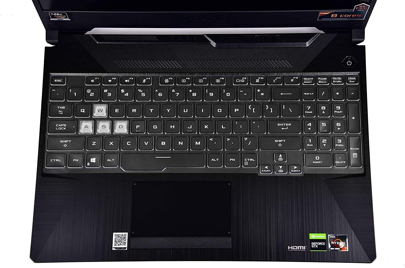 RAYA TPU Keyboard Cover for 2021 ASUS TUF Gaming A15 F15 15.6inch & 2021 ASUS TUF Gaming A17 F17 17.3inch Laptops (Transparent TPU)