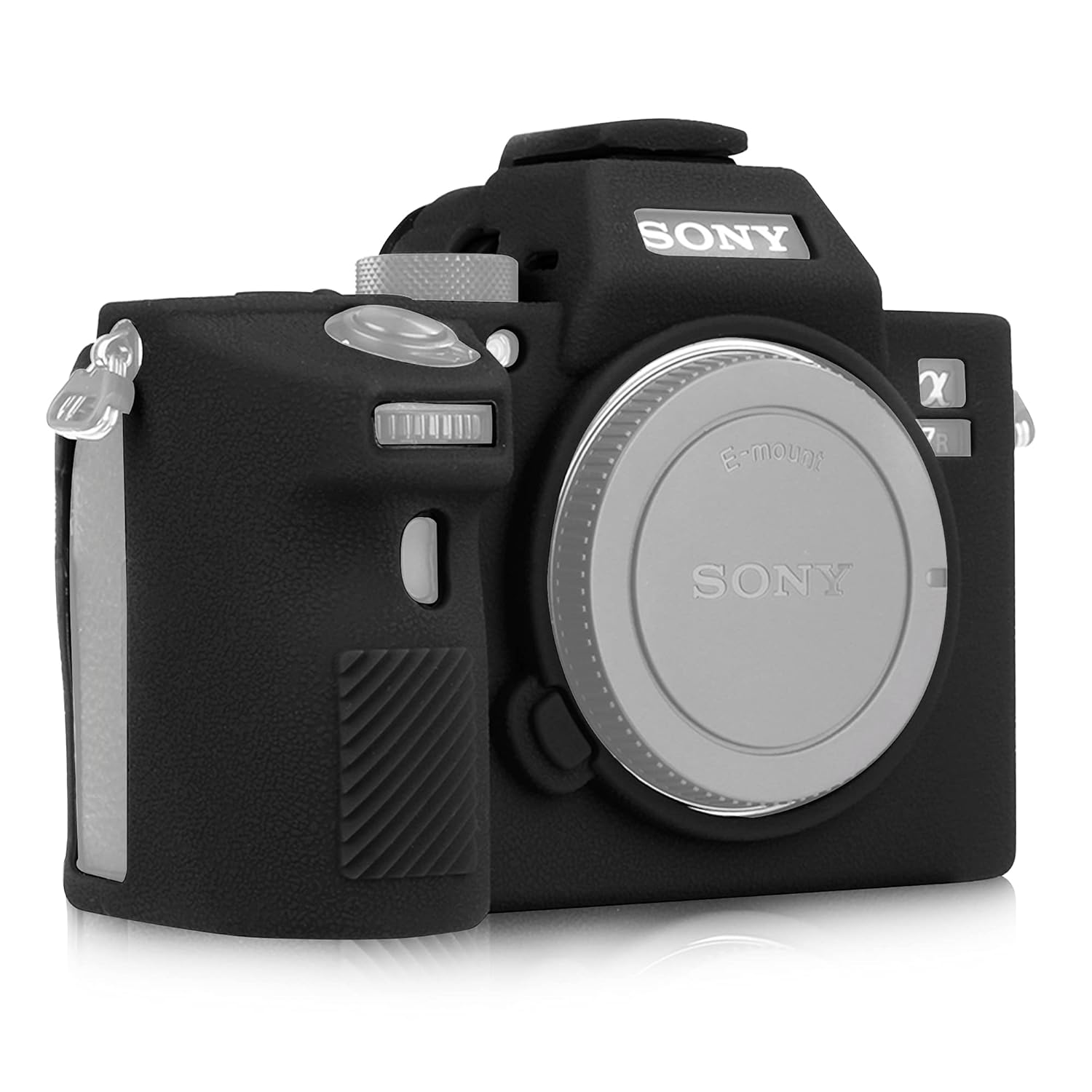 Sony A7R iii Case, Professional Silicone Rubber Camera Case Cover Detachable Protective for Sony A7 iii A7 riii Sony ILCE-7RIII A73 A7R3 (Black)