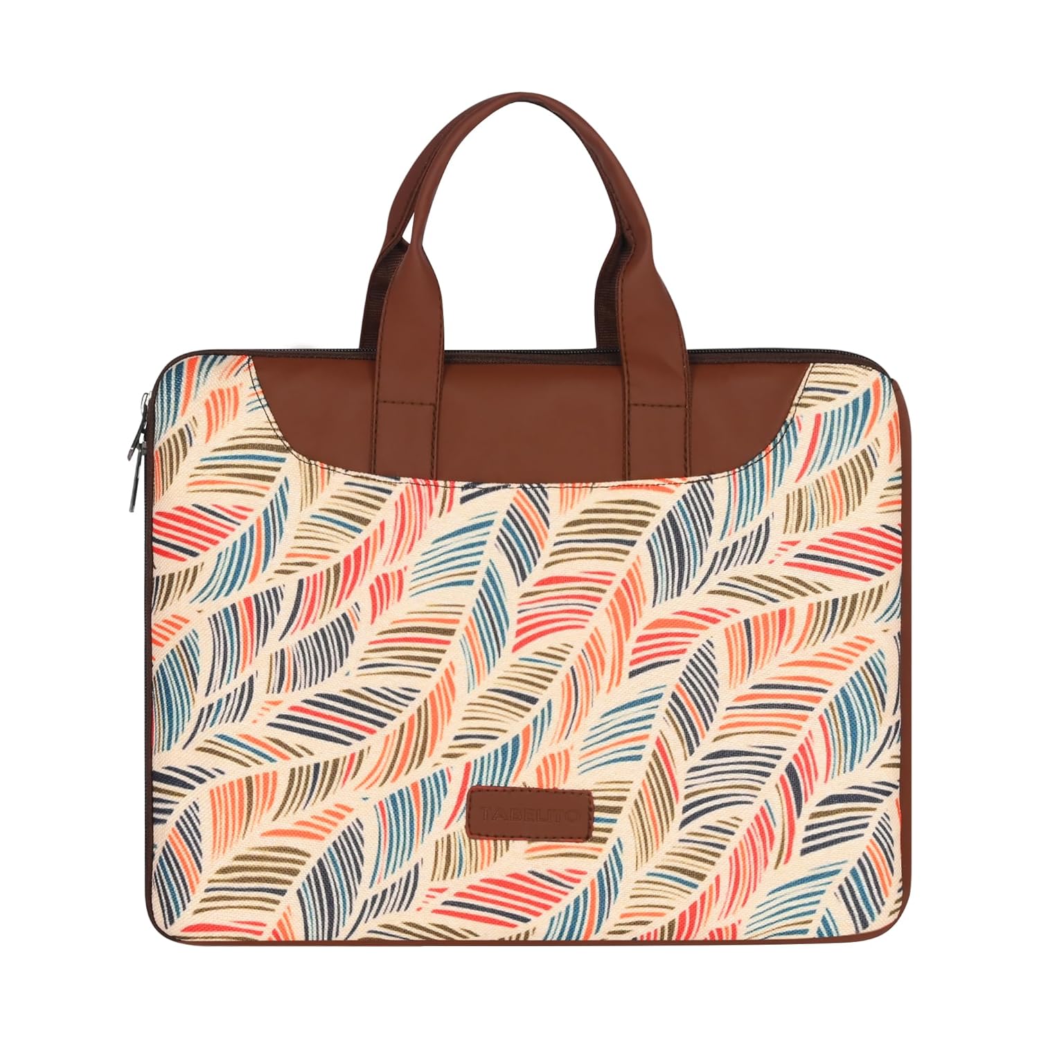 Tabelito Laptop Sleeve Bag 13″ to 15.6 inch for Women Jute and Vegan Leather Office Everyday Handbags